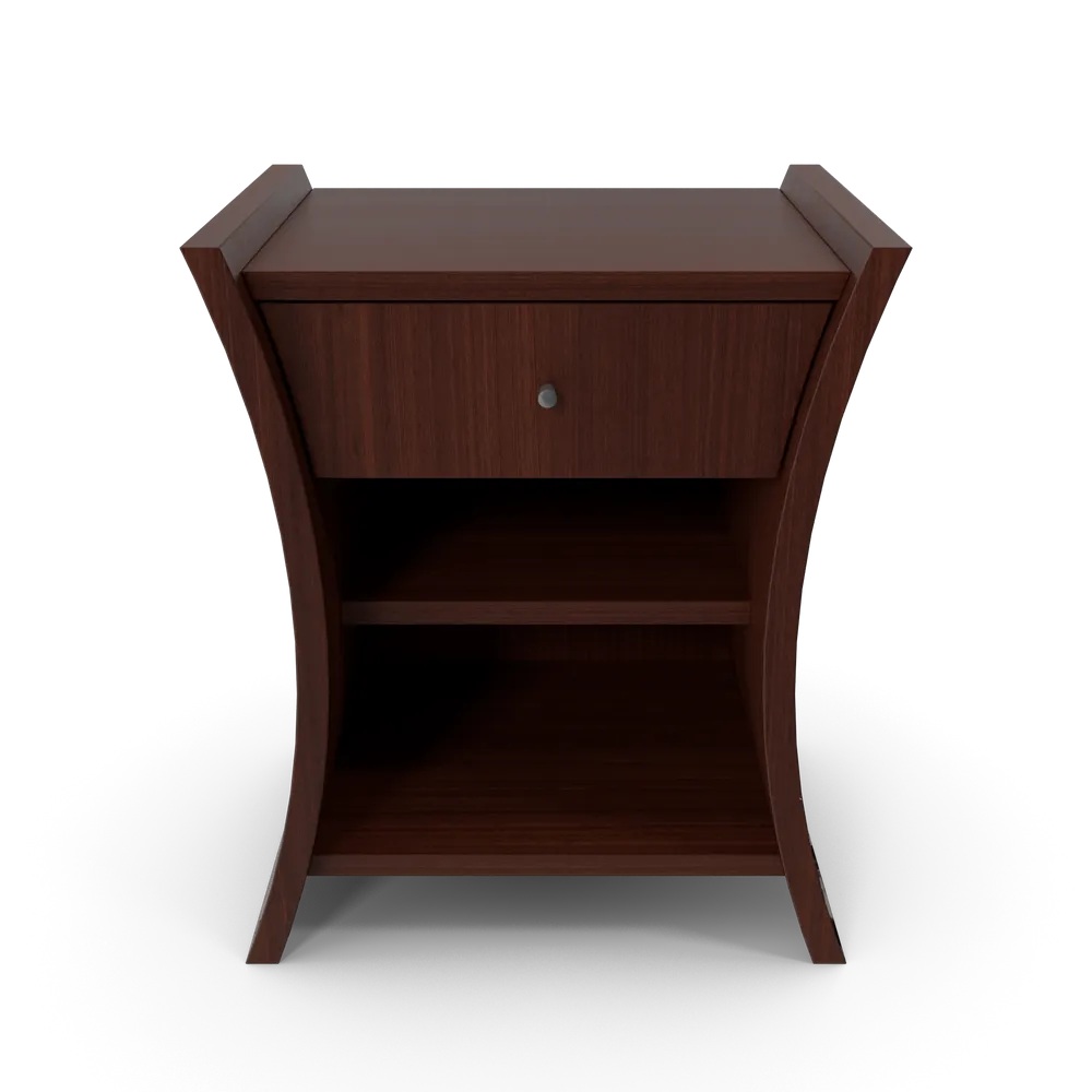Bedside Table African Cherry
