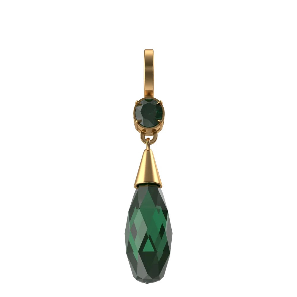 Green Crystal Earring